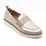 XSA Mocassin goud leder 9718